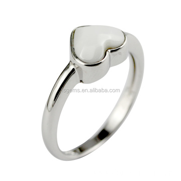 High End Finger Ring Sterling Silver Ceramic Rings